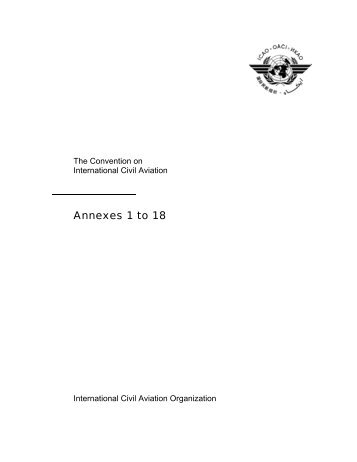 Annexes 1 to 18 - ICAO