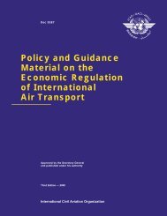 Doc 9587, Policy and Guidance Material on the Economic ... - ICAO