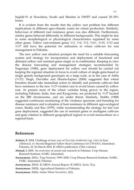 Meeting the Challenge of Yellow Rust in Cereal Crops - ICARDA