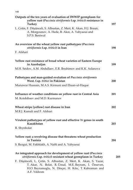 Meeting the Challenge of Yellow Rust in Cereal Crops - ICARDA