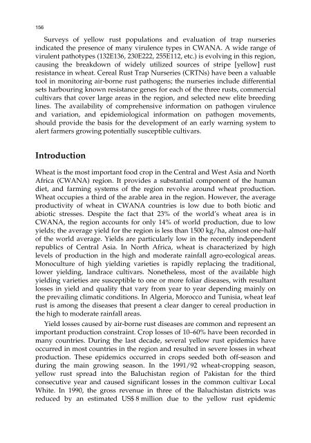 Meeting the Challenge of Yellow Rust in Cereal Crops - ICARDA