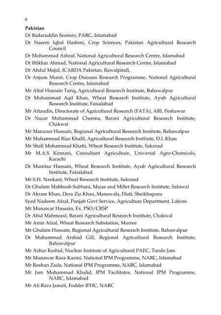 Meeting the Challenge of Yellow Rust in Cereal Crops - ICARDA