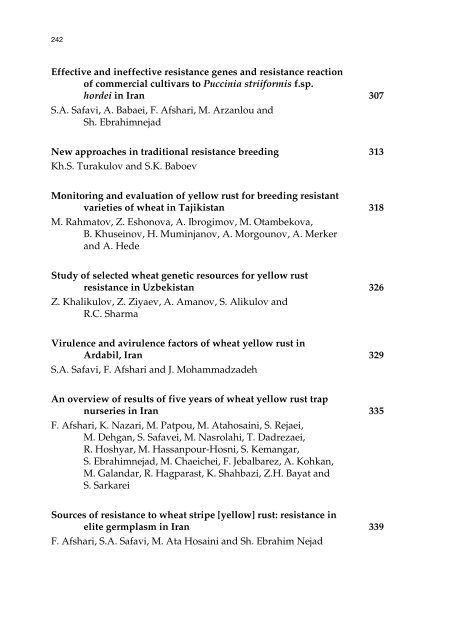 Meeting the Challenge of Yellow Rust in Cereal Crops - ICARDA