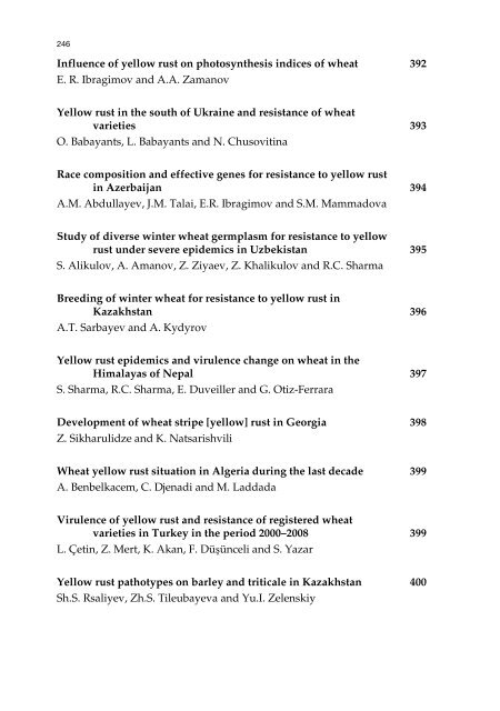 Meeting the Challenge of Yellow Rust in Cereal Crops - ICARDA