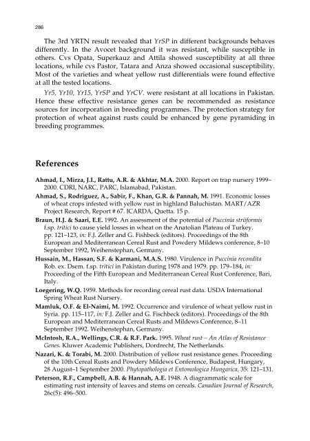 Meeting the Challenge of Yellow Rust in Cereal Crops - ICARDA