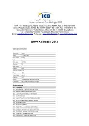 BMW X3 Modell 2013 - ICB - International Car Bridge