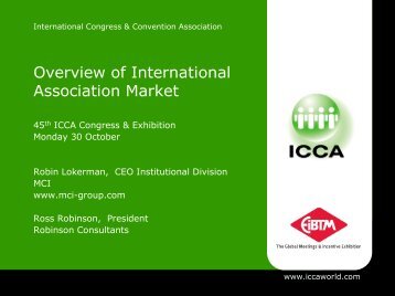Overview of International Association Market - ICCA