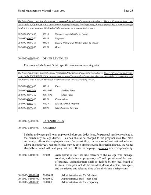 FISCAL MANAGEMENT MANUAL - Illinois Community College Board