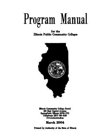 ICCB Program Manual - Illinois Community College Board