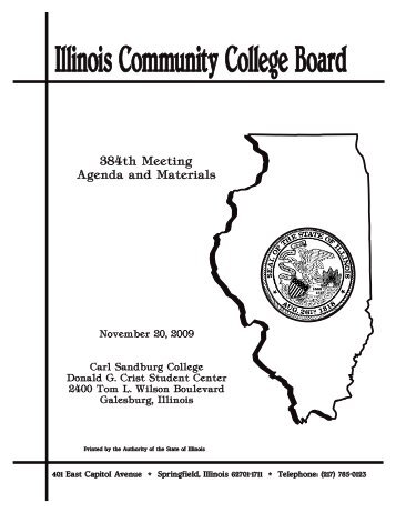 Agenda - Illinois Community College Board