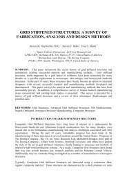 grid stiffened structures: a survey of fabrication, analysis and ... - ICCM