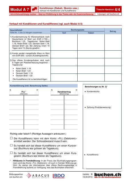 PDF-Download A 7 ohne LÃ¶sungen - Buchen.ch