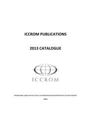 Catalogue (pdf) - Iccrom