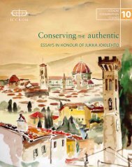 Conserving the authentic: Essays in honour of Jukka Jokilehto - Iccrom