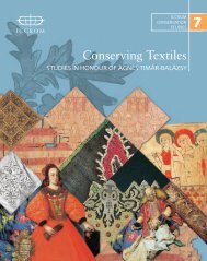 Conserving Textiles: Studies in honour of Ãgnes TimÃ¡r - Iccrom
