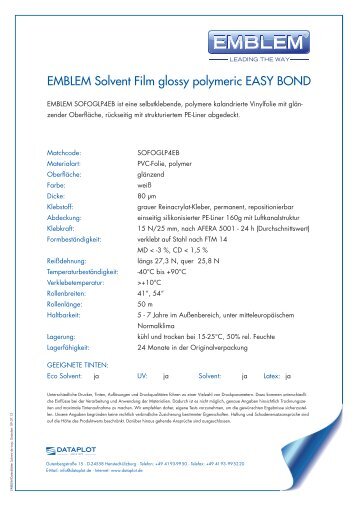 EMBLEM-DatenblÃ¤tter Solvent de way.indd