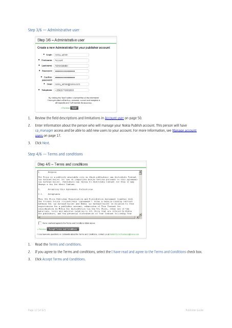Nokia Publisher Guide - Nokia Publish Support