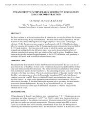 strain effects in thin film / si substrates revealed by x-ray ... - ICDD