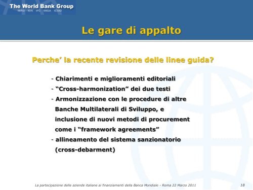 La partecipazione delle aziende italiane ai finanziamenti della ... - Ice