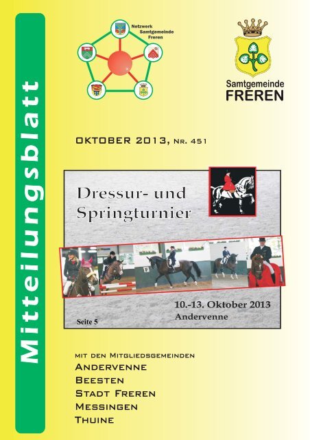 M It T E Ilu N G S B La T T Samtgemeinde Freren