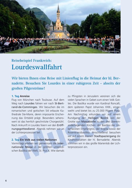 Flyer mit weiteren Reisebeispielen zum Download - Bayerisches ...