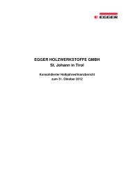 EGGER HOLZWERKSTOFFE GMBH St. Johann in Tirol