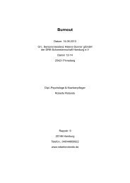 Burnout - Seniorenresidenz Helene Donner - DRK