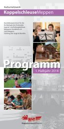 Programmheft 1. Halbjahr 2014 - Koppelschleuse Meppen