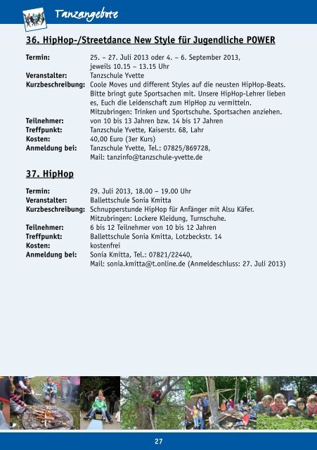 BroschÃ¼re Sommerferienprogramm 2013 (application/pdf) - Stadt Lahr