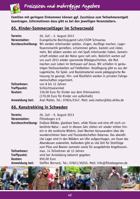 BroschÃ¼re Sommerferienprogramm 2013 (application/pdf) - Stadt Lahr