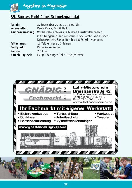 BroschÃ¼re Sommerferienprogramm 2013 (application/pdf) - Stadt Lahr