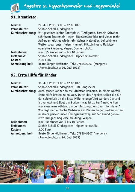 BroschÃ¼re Sommerferienprogramm 2013 (application/pdf) - Stadt Lahr