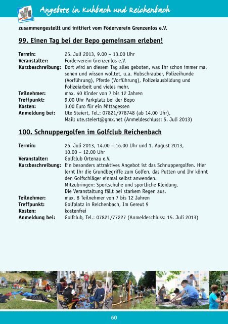 BroschÃ¼re Sommerferienprogramm 2013 (application/pdf) - Stadt Lahr