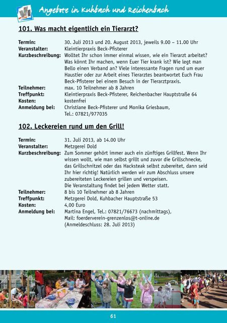 BroschÃ¼re Sommerferienprogramm 2013 (application/pdf) - Stadt Lahr