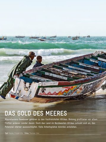 Das Gold des Meeres (aus: GIZ-Magazin akzente 03/2013)