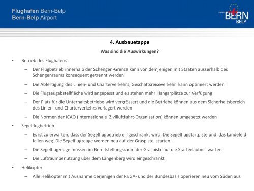 Medienmappe GNSS-Anflug und 4. Ausbauetappe - Bern-Belp