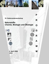 Programm Naturstoffchemikertreffen Jena 2008 - Max Planck ...