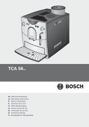 Инструкция для кофемашины Bosch TCA 5608 - Ремонт ...