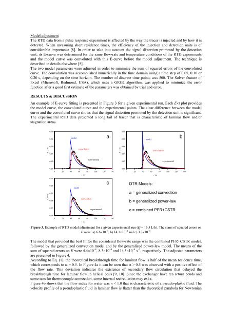 Generalized convection and power-law models to represent ... - USP