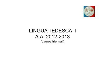 Lingua tedesca I - people