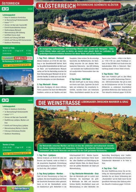 Erlebnis & Kultur 2014 - Wechselberger Touristik