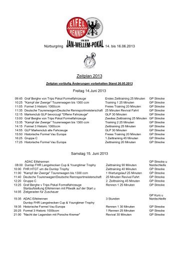 Zeitplan Stand 26_05_13 - ADAC Eifelrennen