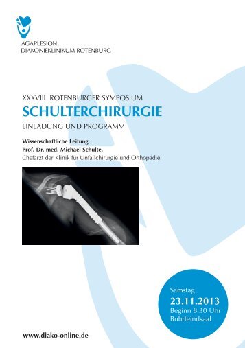 SCHULTERCHIRURGIE - Diakoniekrankenhaus Rotenburg (WÃ¼mme)