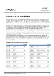 FACT Sheet - International FA Board (IFAB) - FIFA.com