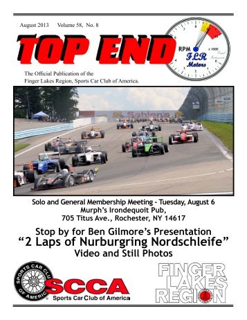 â€œ2 Laps of Nurburgring Nordschleifeâ€ - Finger Lakes Region, SCCA