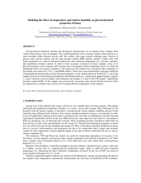 Modeling the effect of temperature and relative humidity on ...