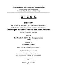 Giza X: Der Friedhof sÃ¼dlich der Cheopspyramide, Westteil