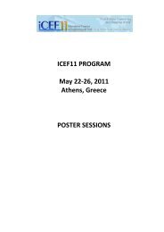 ICEF11 PROGRAM - 11th International Congress on Engineering ...