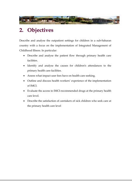 The Implementation of Integrated Management of Childhood Illness ...