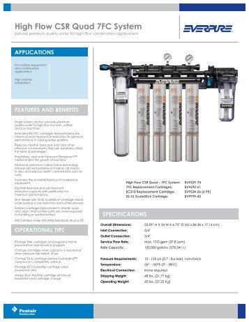 High Flow CSR Quad 7FC System EV9329-74 - Fresh Water Systems